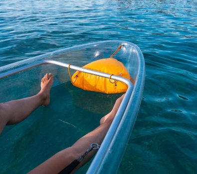 Transparent kayak trip