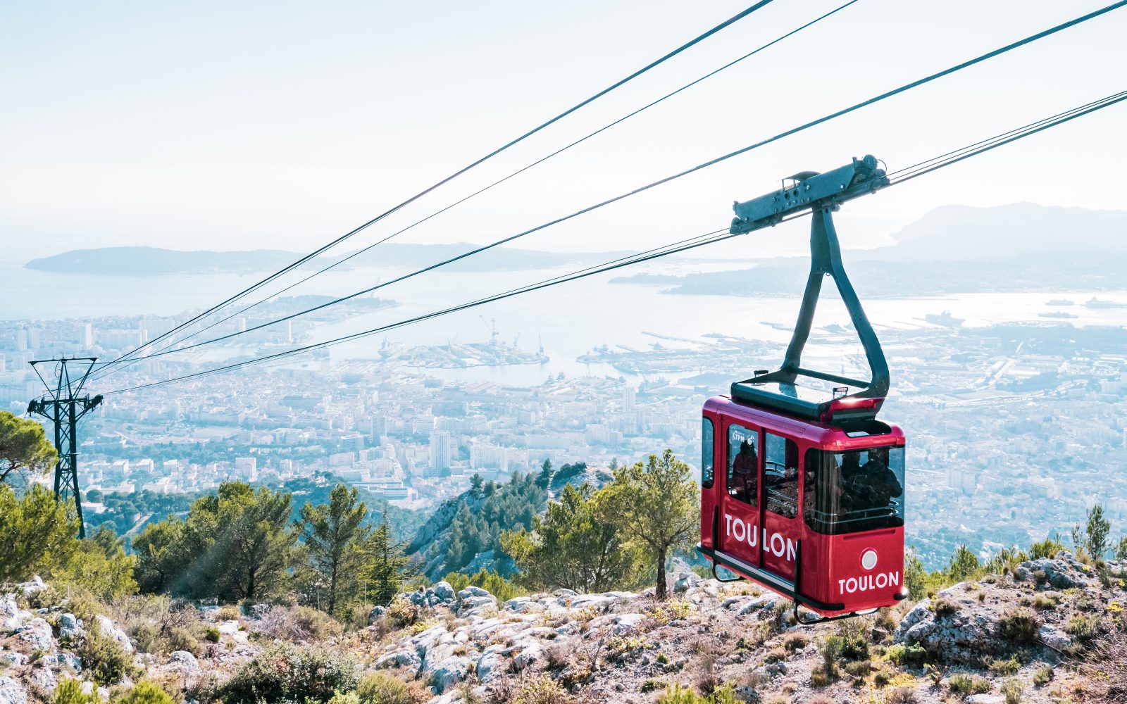 Mont Faron cable car round trip with entrance to the Memorial_Toulon